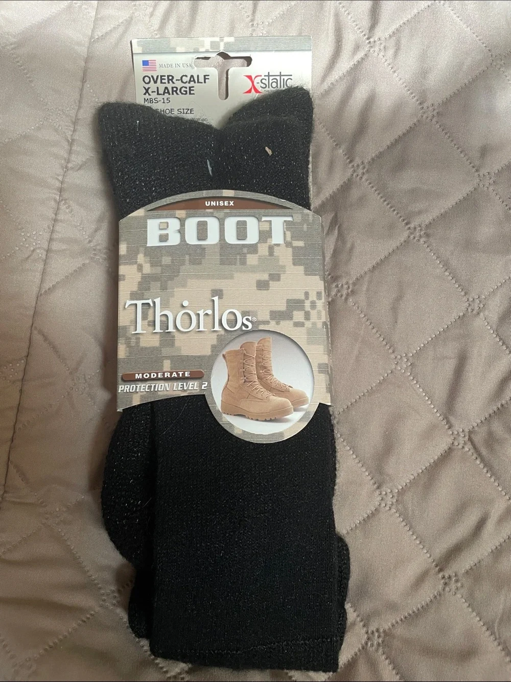 Thorlos Men’s Over-Calf Boot Socks - Black